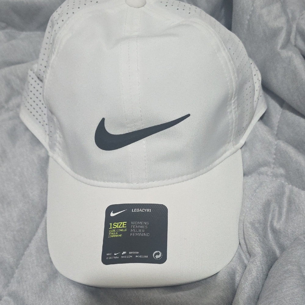 Nike Classic White Cap with Black Swoosh